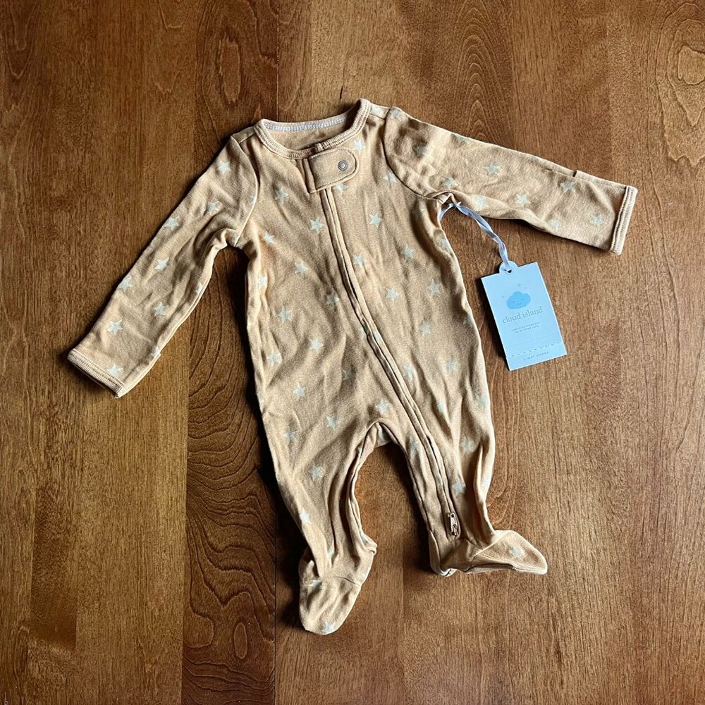Cloud Island star one-piece NB-0M NWT